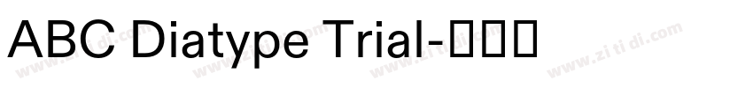 ABC Diatype Trial字体转换